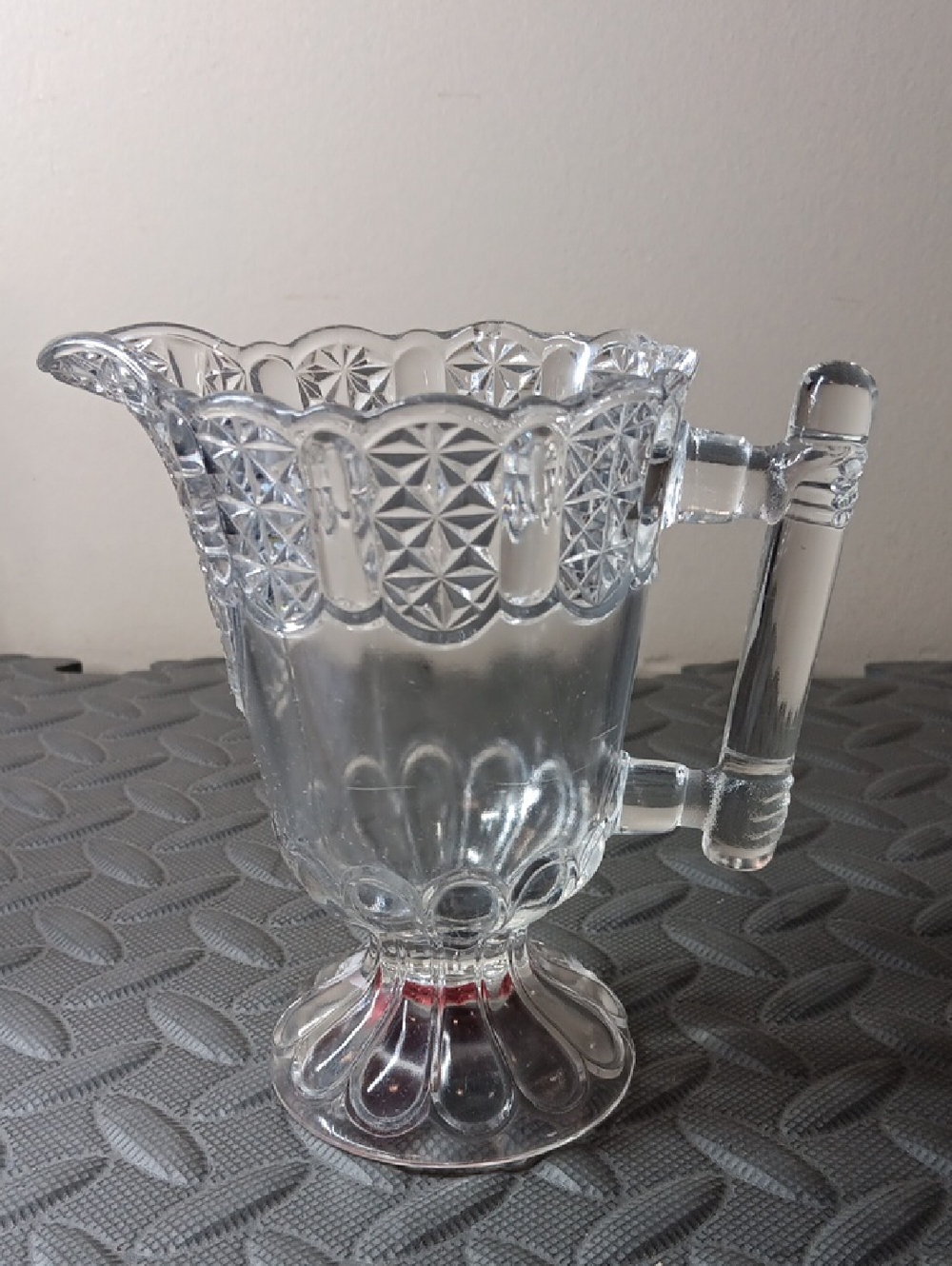 Glass "Dinner Bell" Pitcher